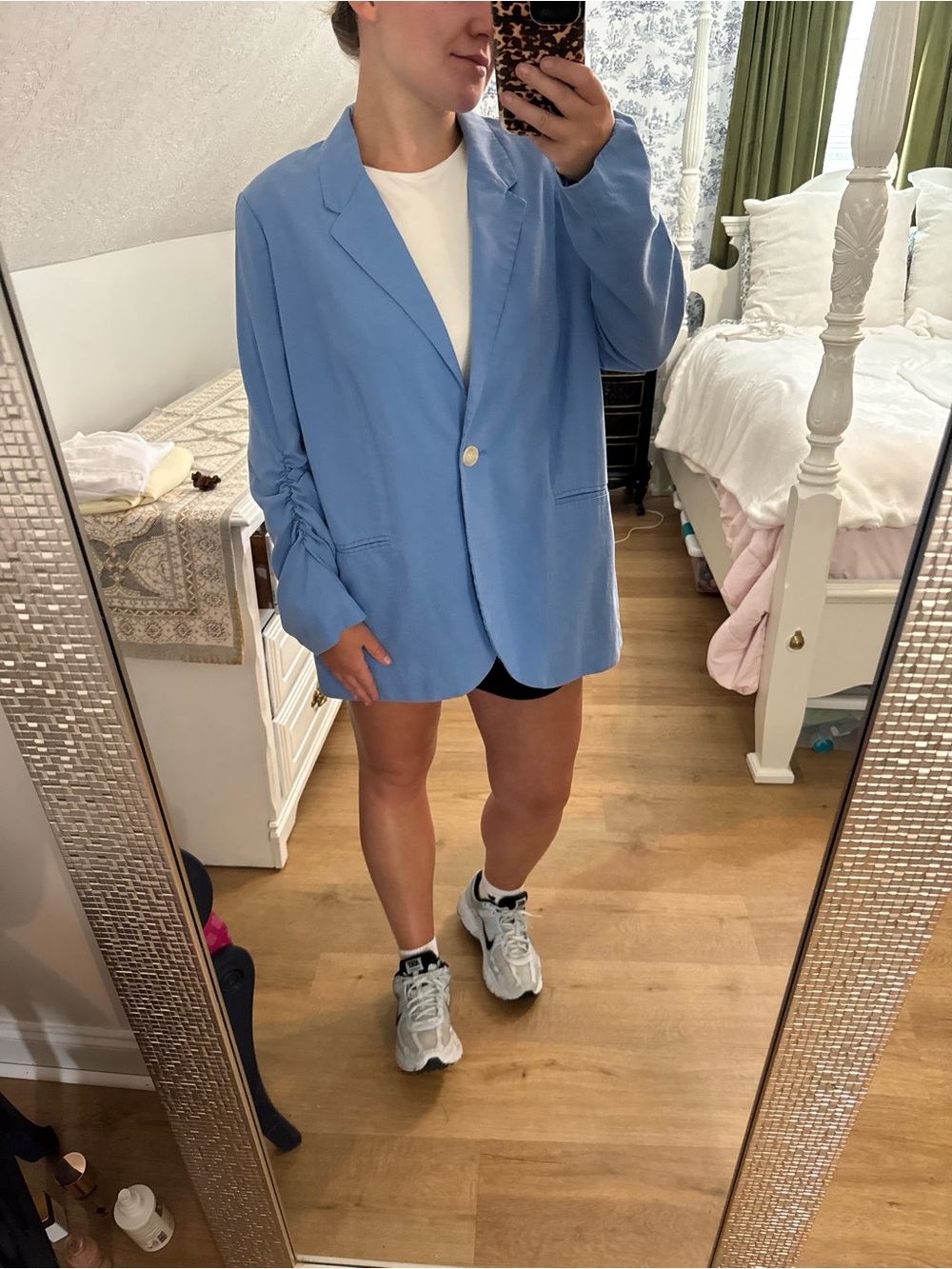 H&M Light Blue Oversized Blazer